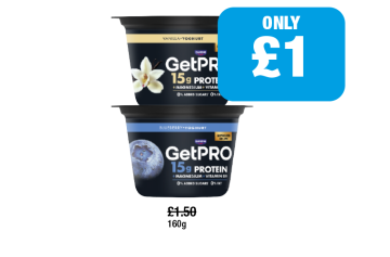 GetPro Protein Yoghurt Blueberry, Vanilla - Now Only £1 at Family Shopper