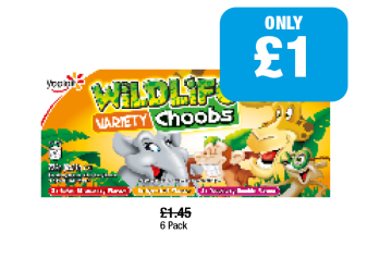 Wildlife Variety Choobs - Now Only £1 at Family Shopper